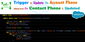 trigger to update account phone with contact phone -- w3web.net